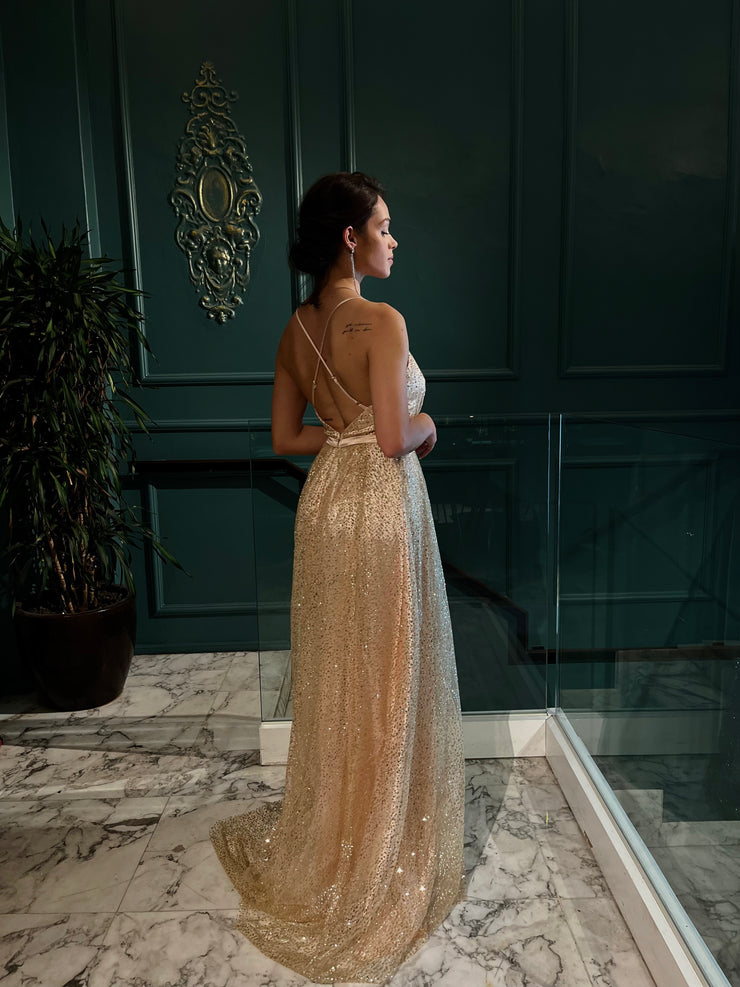 Abito shop elegante oro